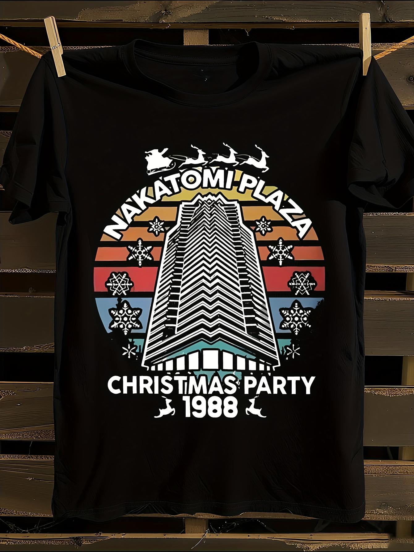 Die Hard Movie Nakatomi Plaza 1988 Christmas Party T-shirt XXXXL