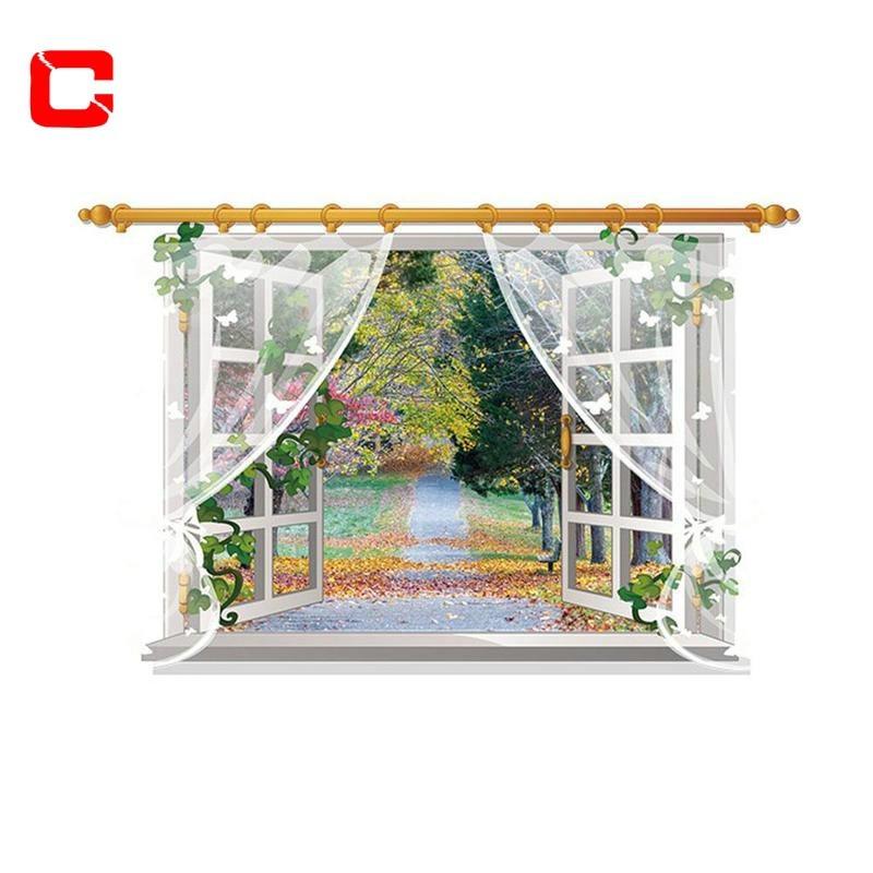 Waterfall Kid Room 3d Window Decal Removable Wall Stickers Home Decor Art Mural