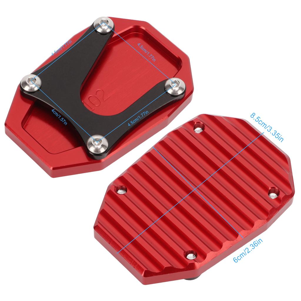 Side Stand Pad Extension Kickstand Extender Plate Motorcycle Accessories Replacement for MULTISTRADA V4 2021+