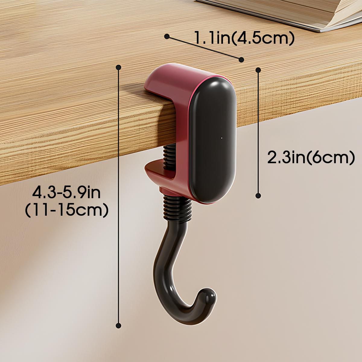 Backpack hook, no punching, table edge hanging bag, detachable, mobile, no marks, super strong load-bearing household hook