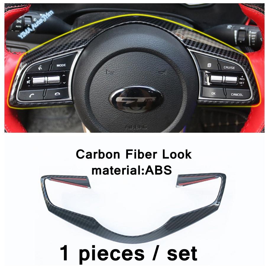 For Kia Cerato Forte K3 / Seltos - 2024 Interior ABS Accessories Car steering wheel button Sticker Decoration Cover Trim