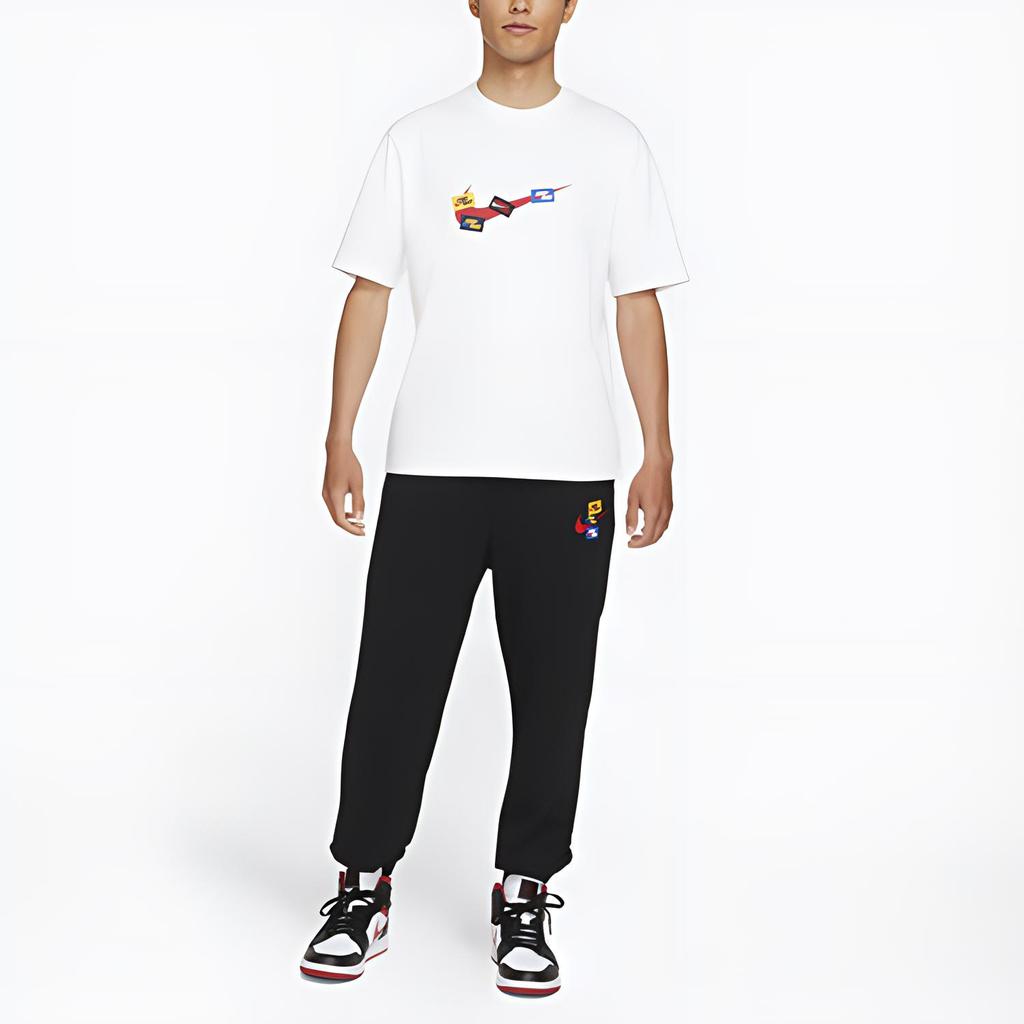 Jordan Jumpman 85 Embroidered Print Round Neck Sports Short Sleeve T-Shirt Men Tops White DA9899-100