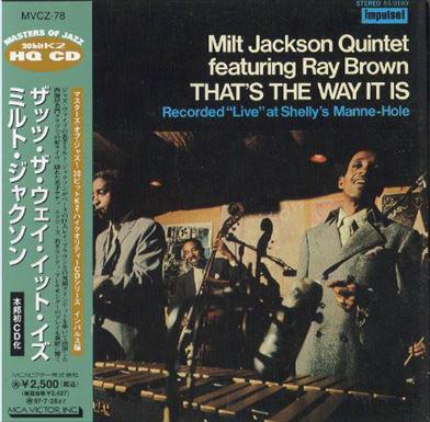 

CD MILT JACKSON QUINTET - That s The Way It Is MVCZ78 IMPULSE 1995 Japan Jazz Used