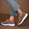 Breathable Fly-Woven Sports Single Shoes Women'S Spring Color Matching Casual Soft Sole Large Size Lace-Up Running Shoes Size 43
