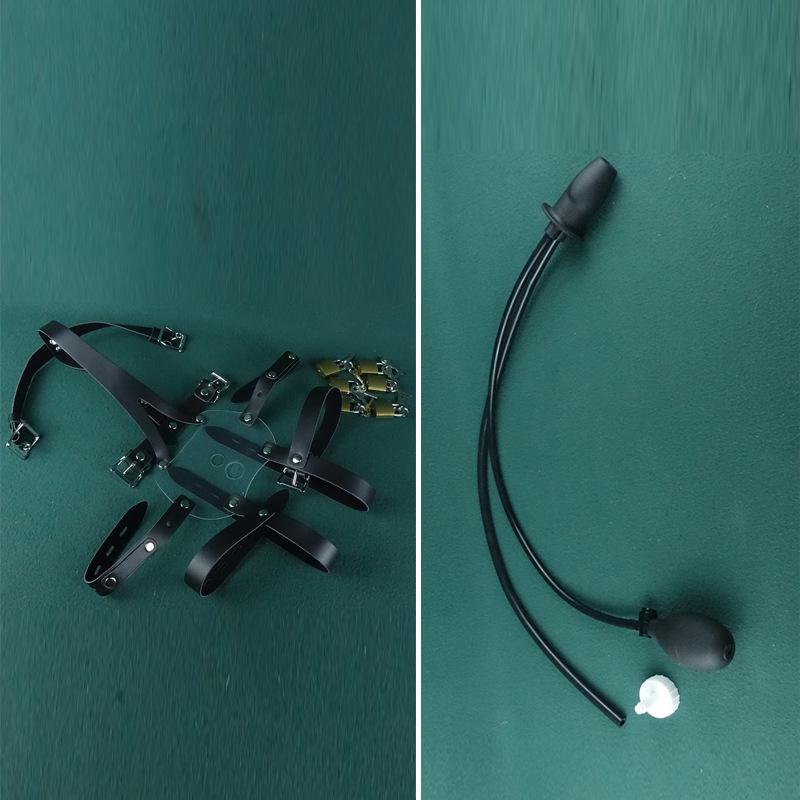 Harness-Style Anti-Vomiting Deep Throat Pleasure Gag Ball BDSM Prop