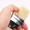 Radiator Brush, 6Pcs Flat Brush Angled Head Super Quality Hog Bristle Brush Flat Brushes with Wooden Handle Width 25-40-50mm, for Painting Stains a