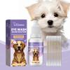 Yegbong Canine Saline Eye Cleaner for Dogs Tear Stain Cleaning & Soothing for Both Eyes External Use