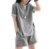 Damen Retro Freizeitshorts & T-Shirt Set - Sommer 2025 Modetrend