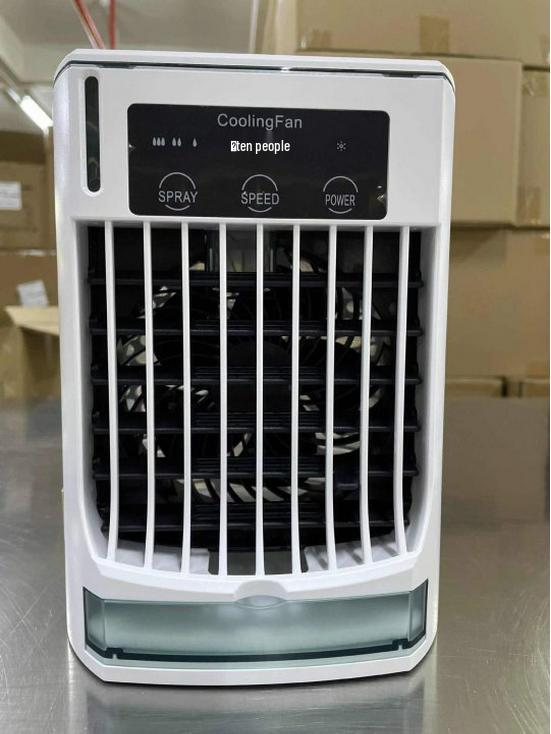 Mini Air Cooler & Humidifying Fan for Home and Handheld Use