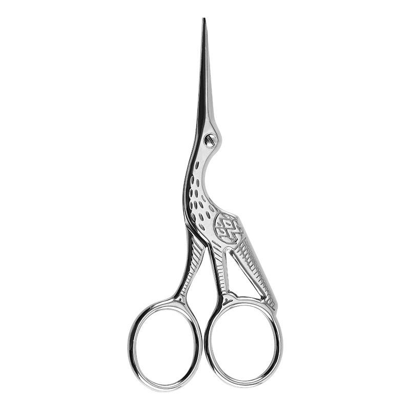 1 Stück Kreative Kran Retro Titan Schere Kreuzstich Blumengarn Kopfschere Haushalt Tee Kunst Tee Schönheitsschere