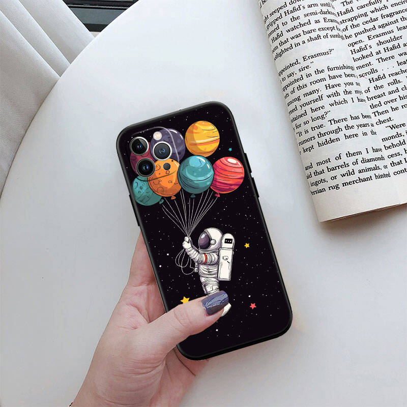 MH15 Astronaut Space Moon Phone Shell for Samsung S20 S21 S22 S23 S24 FE Ultra Plus Lite S21S A55 A07 A17 F06 F16 M06 M16 M56 A36 A37 A57