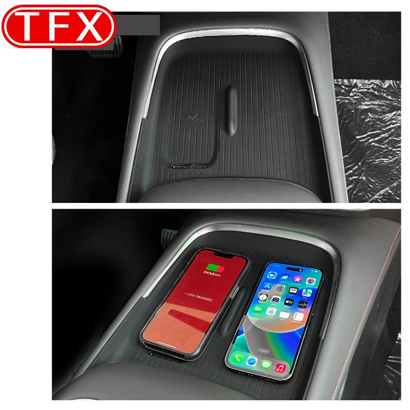 For Changan Deepal S07 S7 Car Styling Central Control Wireless Charging Silicone Pad Central Storage Dustproof Mat Acccessories