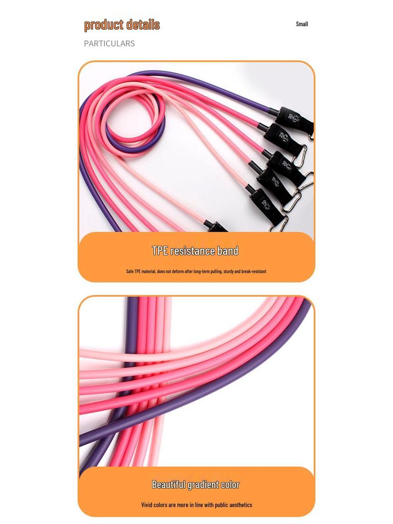 Set de 11 Benzi de Rezistență Roz pentru Yoga Femei - Benzi Elastice de 100 lbs pentru Antrenament Multifuncțional Acasă