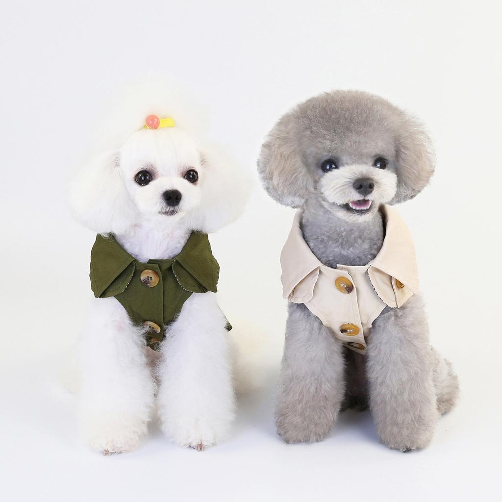 Hundemantel Trench Pet Jacke Herbst Winter Hundekleidung für kleine Hunde Yorkie Gürtel Dekor Welpe Katze Kostüm Pudel Chihuahua Outfits