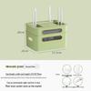 Golden Cat WiFi Router Storage Box and TV Set-Top Shelf with Wire Organizer