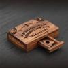 Miniature Ouija Board With Planchette Handmade Talking Spirit Board Wooden Talking Spirit Board  For Ouija Boards Decor