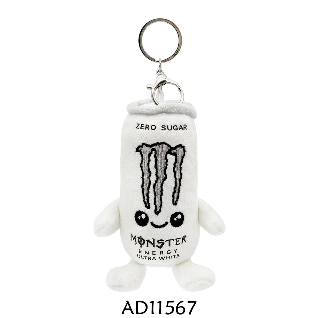 Plyšák plechovka energetického nápoje Monster Ultra-White Anime Hra Periferie Sběratelská plyšová panenka Bílá