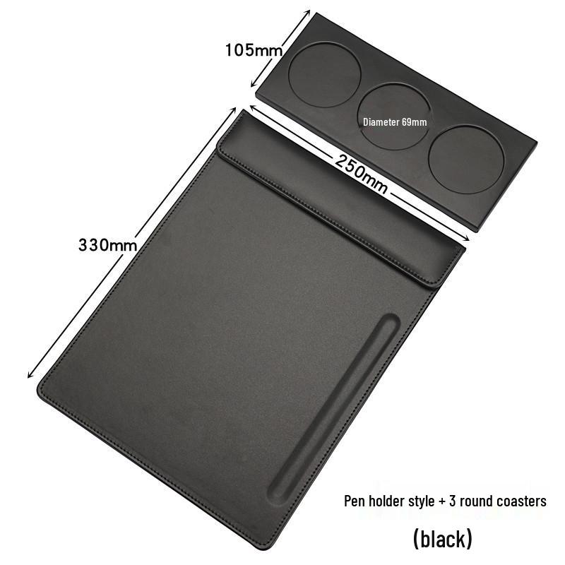 A4 Leather Conference Writing Pad with Magnetic Closure