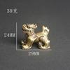 Retro Brass Mythical Beast Miniatures Figurines Tea Pet Retro Copper Animal Kirin Small Statue Desktop Home Decoration Ornament