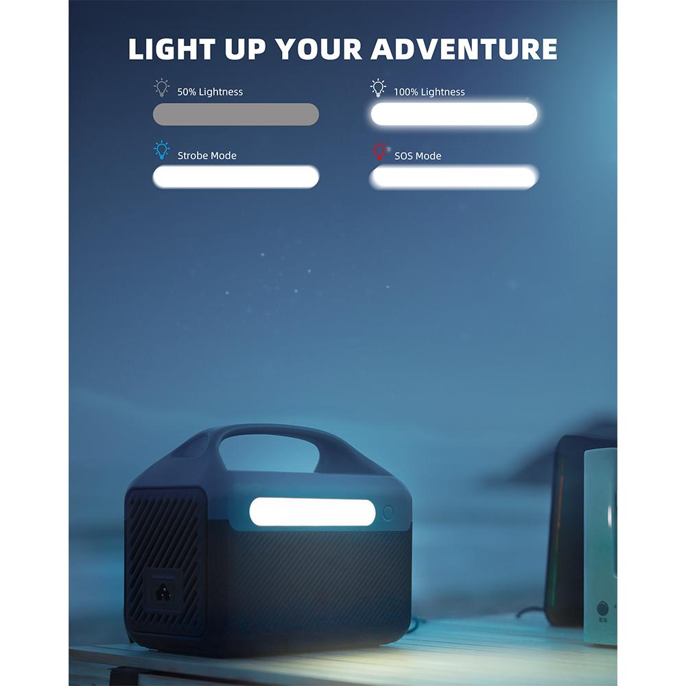 DaranEner NEOZ Tragbare Powerstation, 300W 179.2Wh LiFePO4-Akku, LED-Taschenlampe, 1,5 Stunden Schnellladung - EU-Stecker