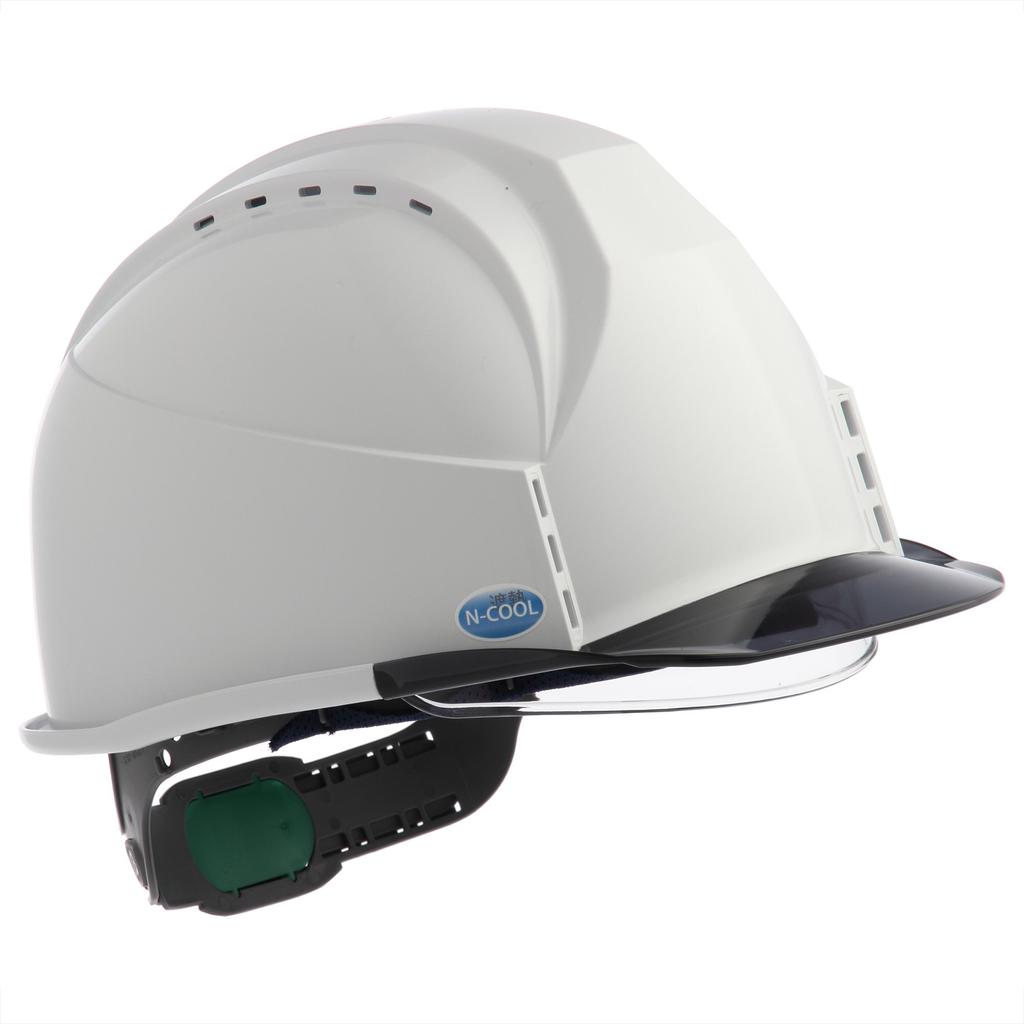 Sumibe Techno Plastic Helmet Heat Shield Series With Ventilation Transparent Styrofoam Heat Shield Hole, Shade, Liner, White/Smoke KKC3S-B-NCOOL-WH-S