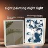 21cm/8.27in Anime Detective Conan Light Painting Mirror Lamp 3D Peripherals Bedroom Led Night Desktop Crafts Gift Toy Decorative