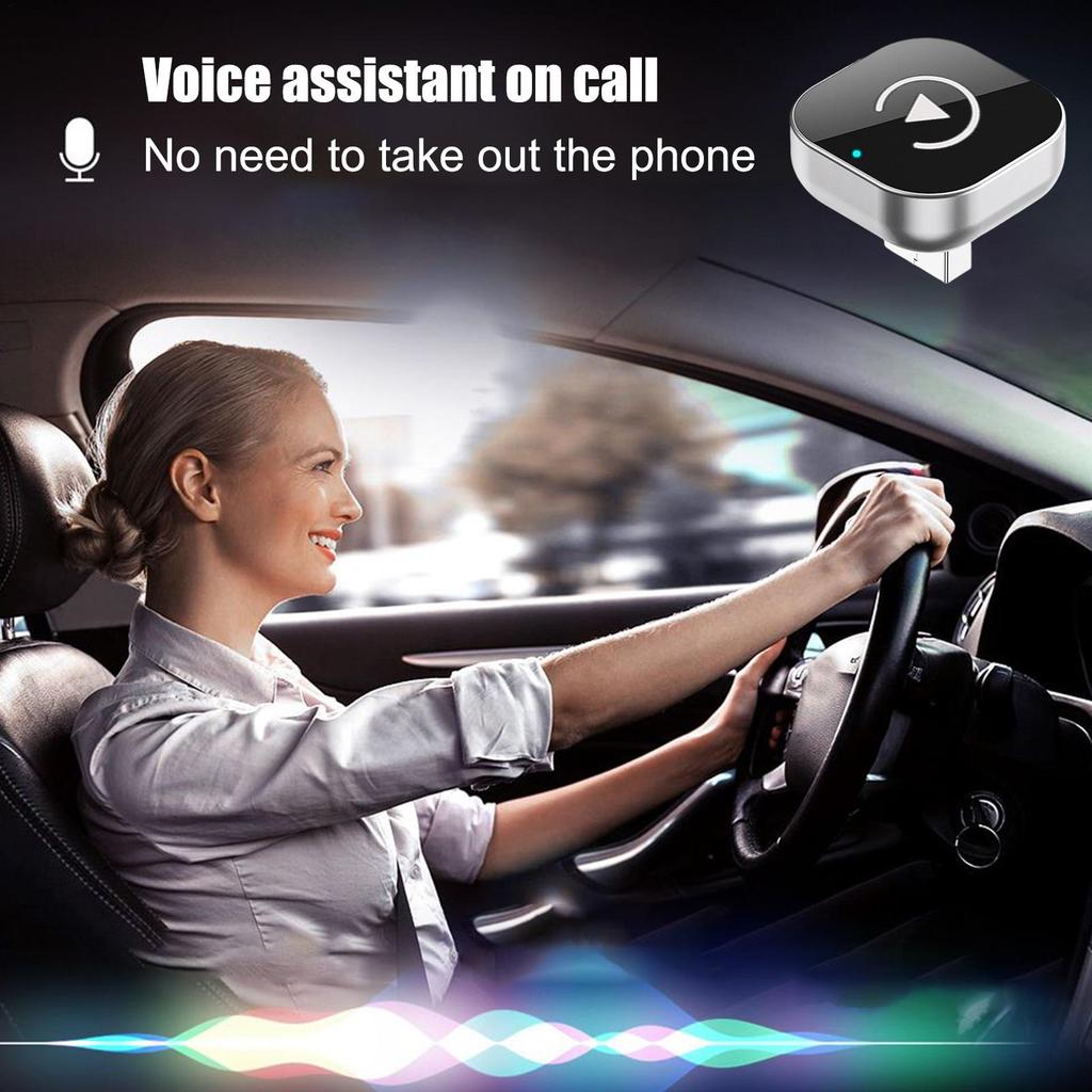 Wireless Car Screen Adapter Wired to Wireless Car Screen USB Adapter Electronics Plug-And-Play Compact Accessories for Calling