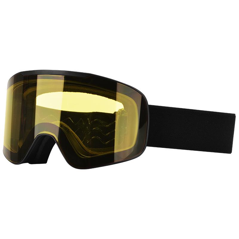 Ski goggles with flip cover, double-layer anti-fog snow goggles for men and women, outdoor sports equipment, windproof and UV protection goggles