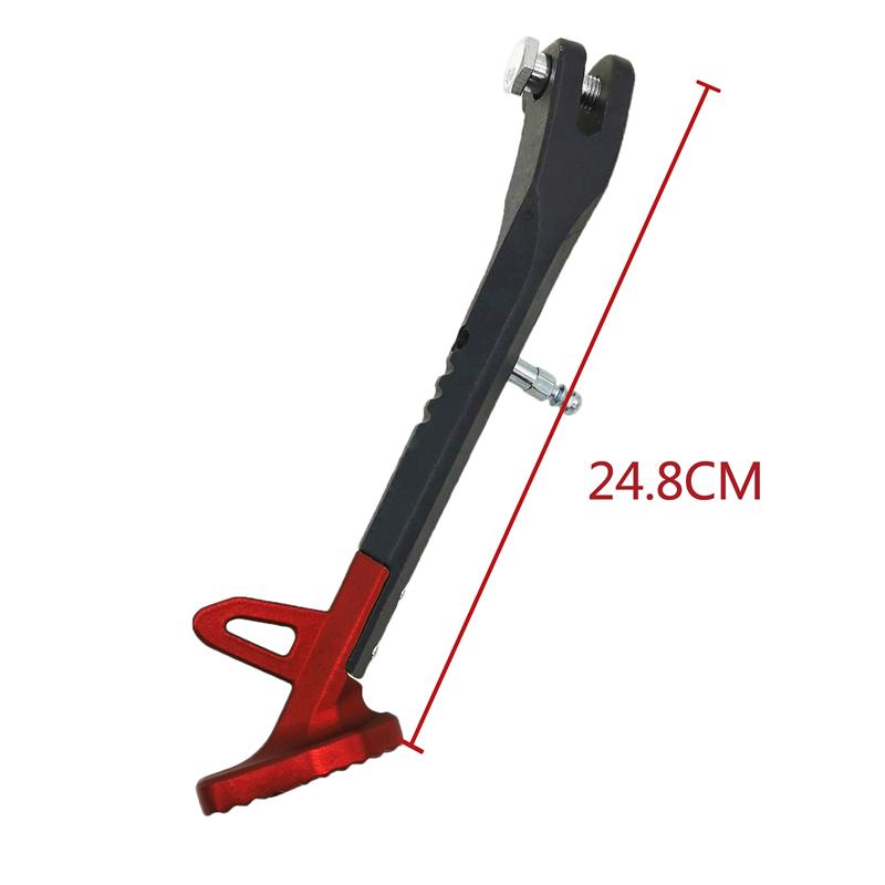 LMoDri Motorcycle Kickstands Motor Scooter Modified Foot Bracket Kickstand Aluminum Alloy Motorcycle Side