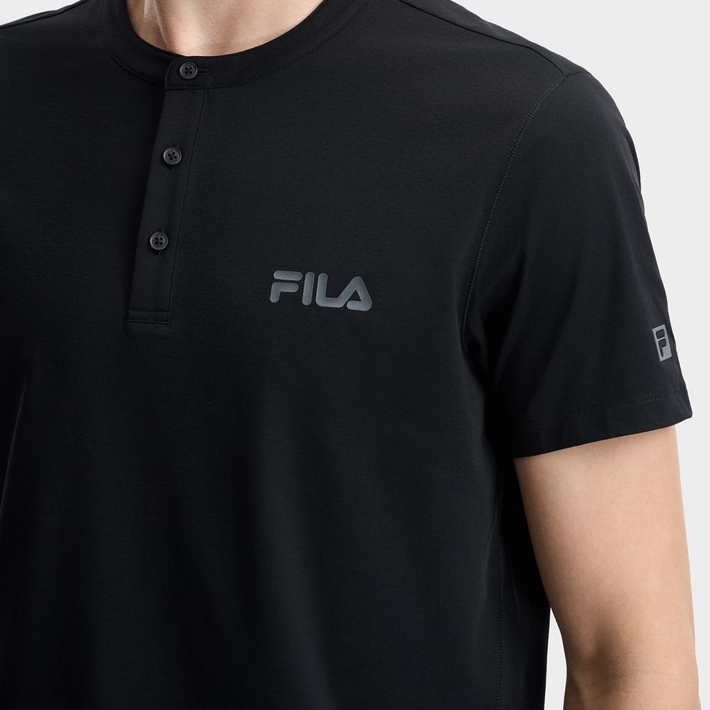 FILA Fitness Fashion Minimalist Classic Sports Training Casual Comfortable Short Sleeve T-Shirt Men tops Black A51M621101FBK