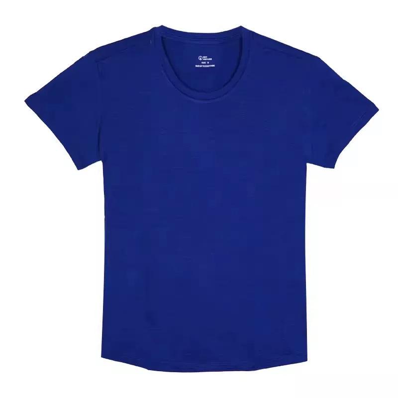 Women's Gray Shell Merino Wool Quick-Dry Hiking T-Shirt - Summer Outdoor Short Sleeve