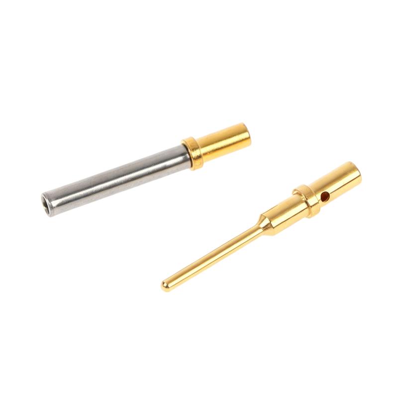 5/10Pcs 0460-202-2031 Gold Plated Stainless Steel Male/Female Pin 6-20Awg For Deutsch Dt Series Crimp Solid Terminal