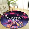 Personalized K-KPop Demon Hunters Round Chair Office Rug - Perfect for Mat, Office Chair & More - Ideal Gift for Birthdays and Holidays