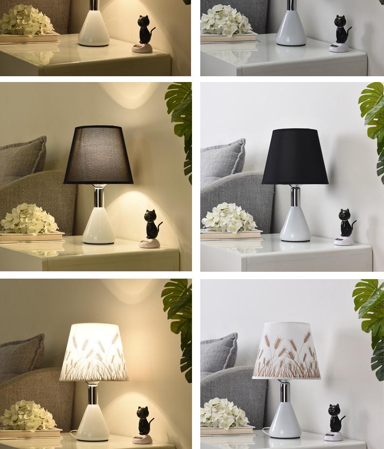 Modern LED Dimmable Bedside & Study Lamp with Eye Protection and Remote Control