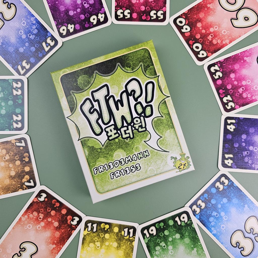 For The Win Board Game: Card Trick-Taking Number Party
