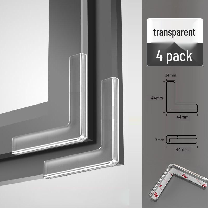 

Алюмінієве вікно Силіконовий кутовий захист від зіткнень для вікон, що відкриваються всередину - Захисна прямокутна накладка