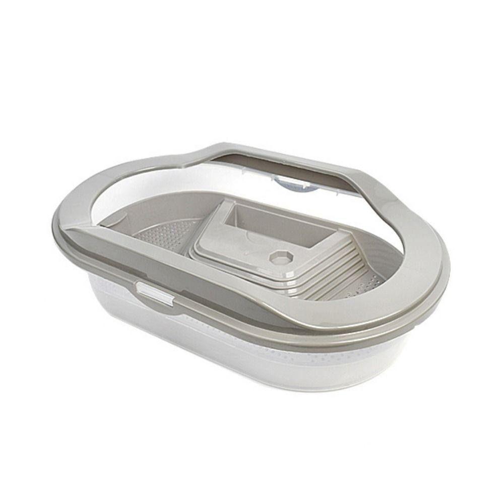 

Habitat Fish Tank Plastic Detachable House New Turtle Tank Container сірий