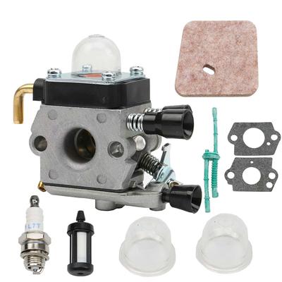 For STIHL FS38 FS45 FS46 FS55 KM55 FS85 StringTrimmer Carburetor Weed Eater with Fuel Filter Carb Gaskets