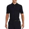 Under Armour Seamless Polo Shirts Men's Black Polo Collar Moderate Straight Fit 1370094-001