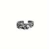 Rings For Men Creative Venus Mask Ring, Retro Thai Silver Relief With Adjustable Opening Ring Confessing Gift