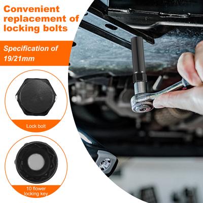 10 Spline Lug Nut Socket Heavy Duty 10 Point Lug Nuts Remover Hex Drive Wheel Lock Removal Tool Replacement for Wheel Repairing