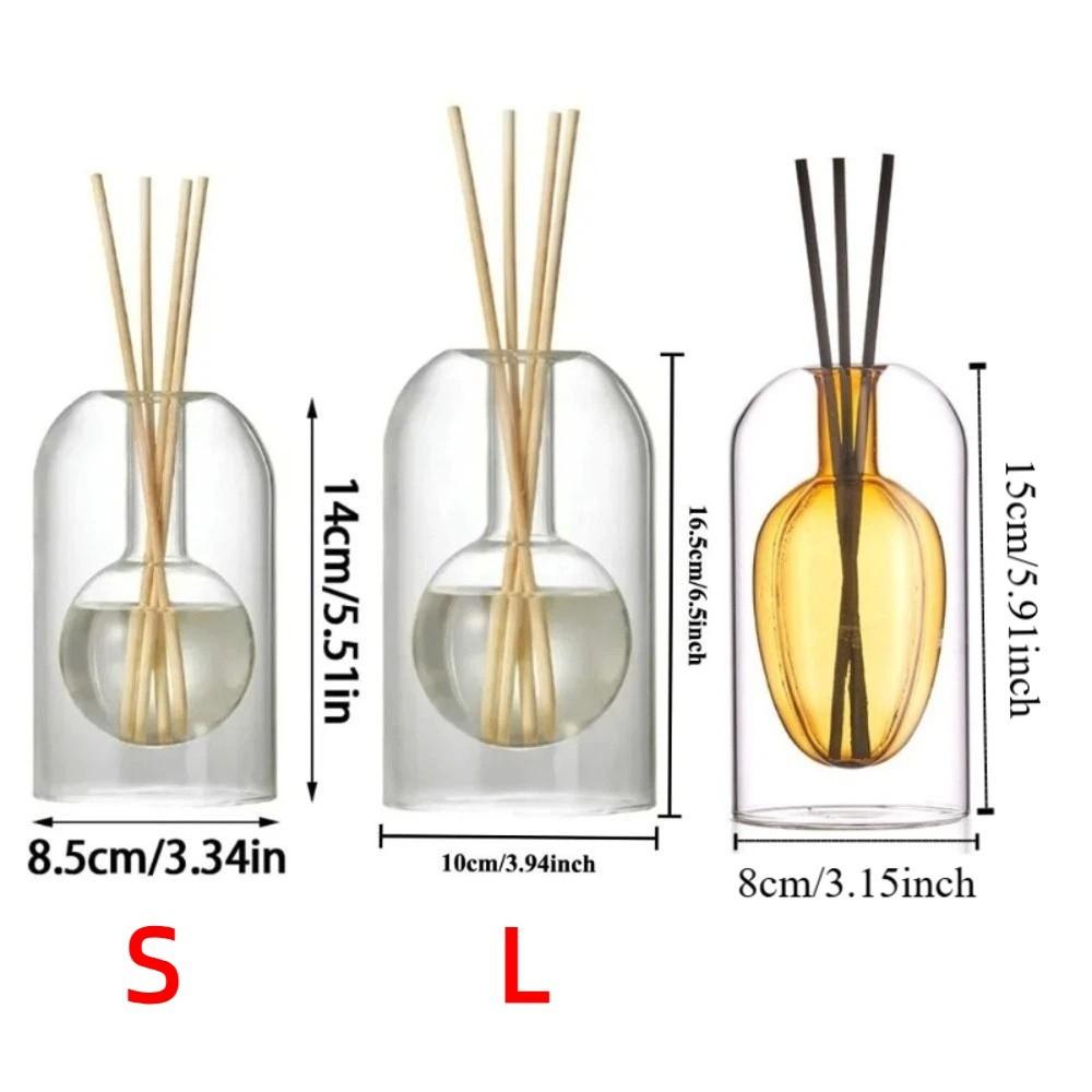 130/200ML Glass Essential Oil Diffuser Creative Essential Oil Evaporation Bottle  Bathroom