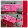 Aluminum Alloy Woodworking Angle Ruler Line Drawing Device Angle Measuring Measure Tool with Gauge Protractor Locator