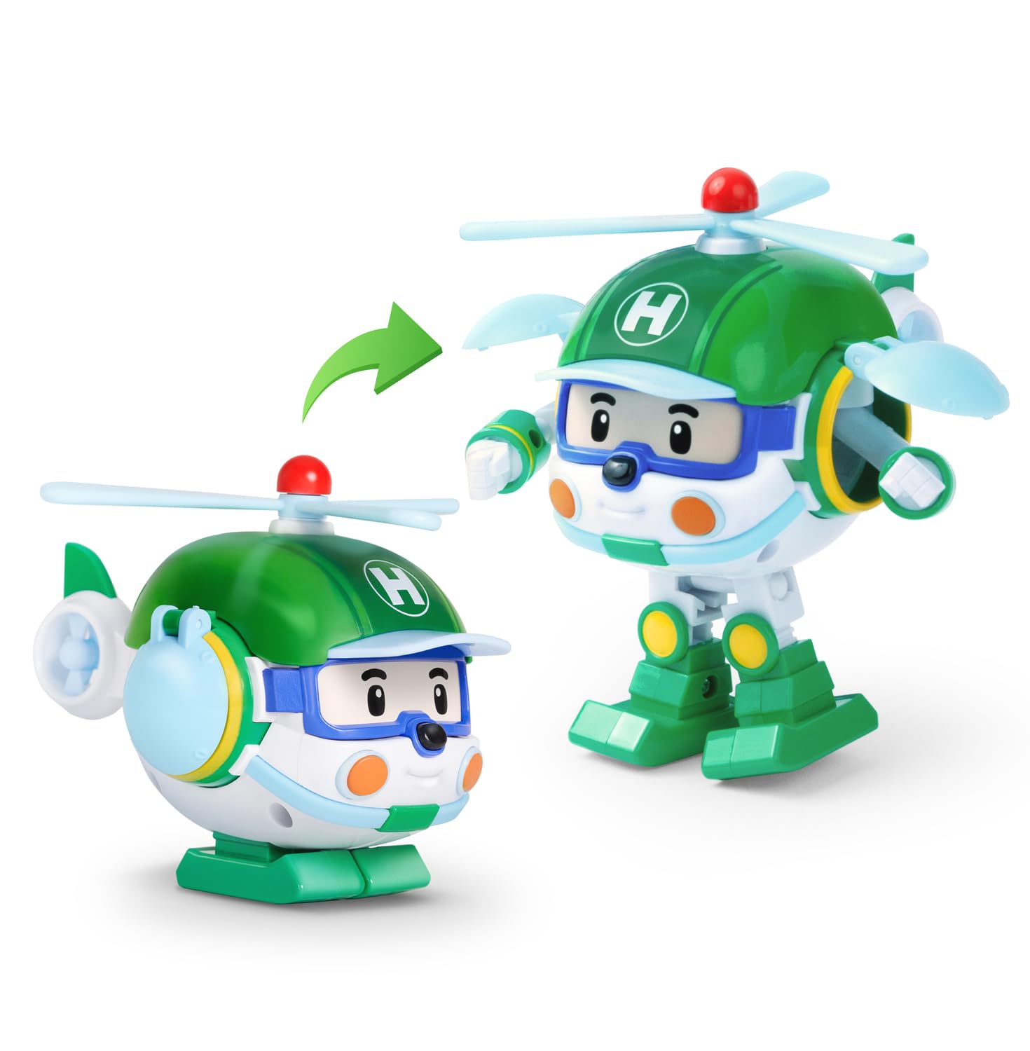 Трансформирующийся робот Robocar Poli Официальный продукт Robocar Poli Идеально подходит в качестве подарка для возрастов и идеально подходит для и 4-дюймового (Вертолет/Хелли) - / - 2, 3, 4,