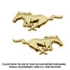 3D Metal Car Sticker Mustang Style Body Trunk Decoration Decal For Ford Focus ST Mk2 Mk3 Mk7 Fiesta Ranger Kuga F150 Valve Cap GMSBD1