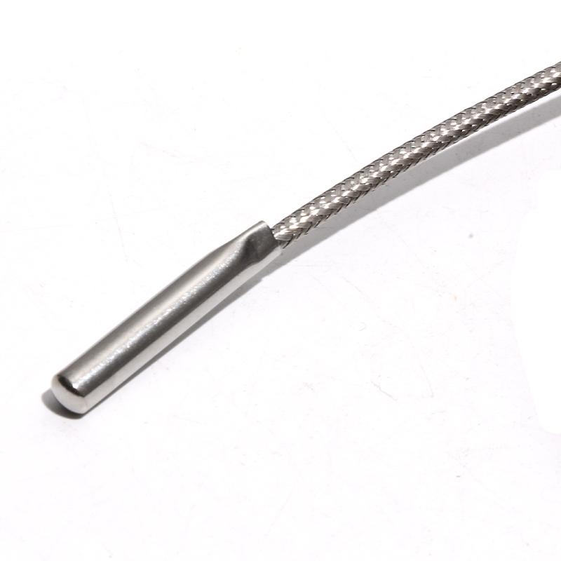 Sondă de temperatură cu termocuplu PT100 1M Sârmă metalică rezistentă la temperatură ridicată Sondă simplă goală îndrăzneață