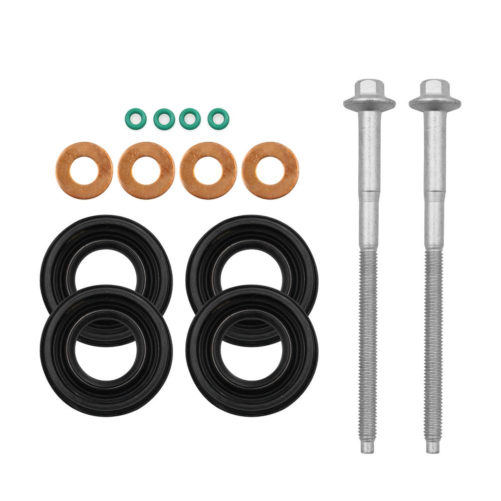 For Ford Transit Mk7 2.2 TDCi Diesel Injector Seal Kit & Injector Clamp Bolts 095000-5810 095000-7060 6C1Q9K546AC / 6C1Q9K546BC