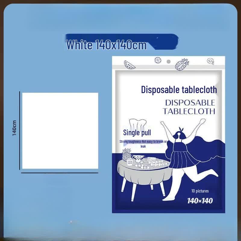 Disposable Waterproof Picnic Tablecloth 140x140cm (28 sheets)