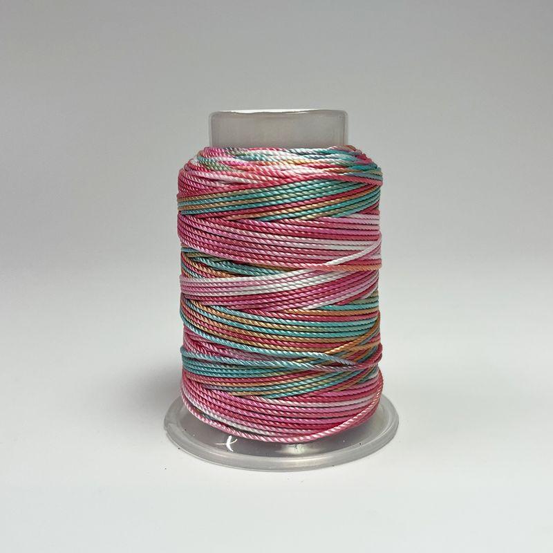 

18-прядный крашеный прядь Цяньли Цзяншань плетеный шнур ручной работы градиентные нити ремешок для переноски шнур для кулона ожерелья 18 shares-ten li peach blossom