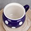 Jumbo Ceramic Mug Orion Blue Polka Dot 850ml